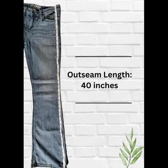 IDYLLWIND Women's Boot Cut Flared Blue Denim Size 4 - Picture 14 of 15